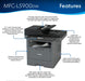 Brother MFC-L5900DW Multi-Function Monochrome Laser Printer With Wi-Fi, Network & Auto Duplex Printing-Black