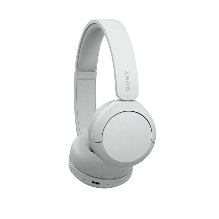 Sony WHCH520/W Wireless On-Ear Bluetooth Headphones With Mic (White)