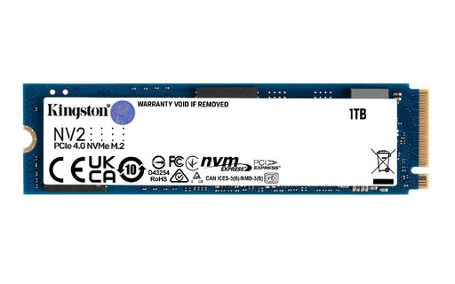 Kingston NV2 1TB M.2 2280 NVMe PCIe Internal SSD Up to 2100 MB/s (SNV2S/1000G)
