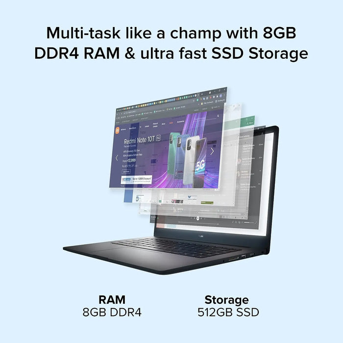 RedmiBook Pro Intel Core i5 11THG H Series 15.6" Laptop(8GB/512 GB SSD/WIN 11/Charcol Grey)XMA2101-BN