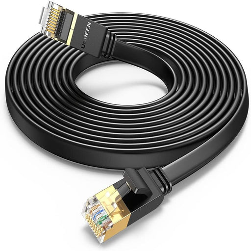 UGREEN 11267 Cat 7 U/FTP Flat Design 10Gbps Shielded Lan Cable 20M (Black)