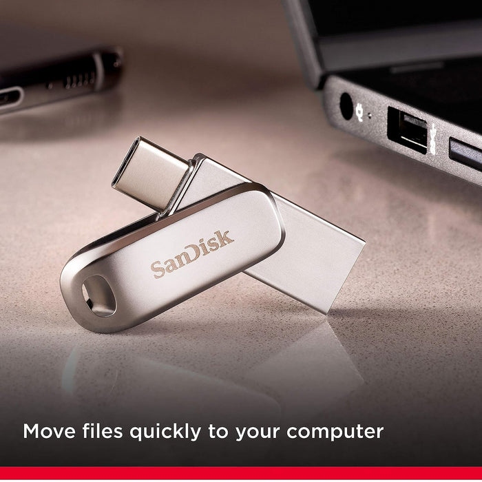 SanDisk Ultra Dual Drive Luxe Type C Flash Drive 256GB, 5Y - SDDDC4-256G-I35