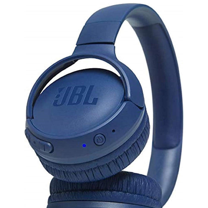 JBL Tune 500BT By Harman Powerful Bass Wireless On-Ear Headphones With Mic(16 Hours PB/Blue)-JBLT500BTBLU