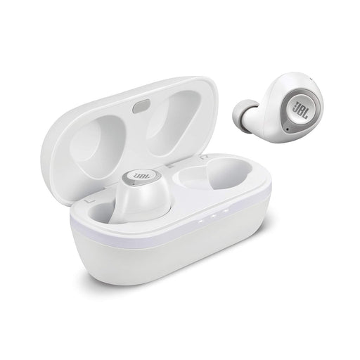 JBL T100TWS True Wireless in-Ear Headphones with 17 Hours Playtime, Stereo Calls & Bluetooth 5.0 (White)