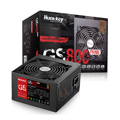 Huntkey GS800 Prime 80 Plus + Bronze Certified 700W APFC ATX12V V2.3 PSU Power Supply (Black)