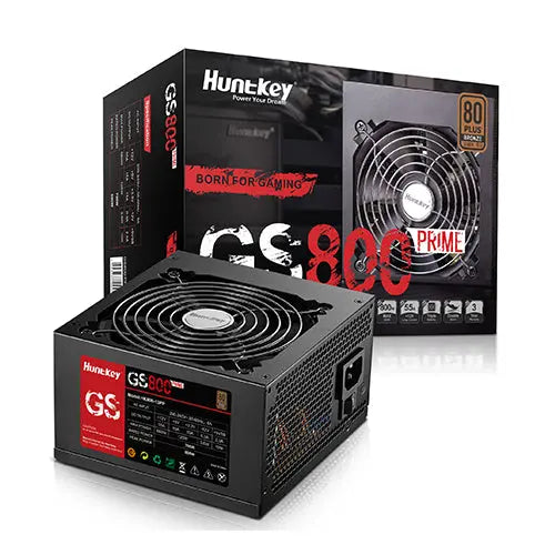 Huntkey GS800 Prime 80 Plus + Bronze Certified 700W APFC ATX12V V2.3 PSU Power Supply (Black)
