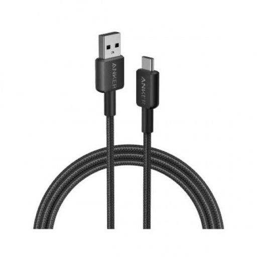Anker 322 USB-A To USB-C Braided Cable (3ft)- Black/A81H5H11