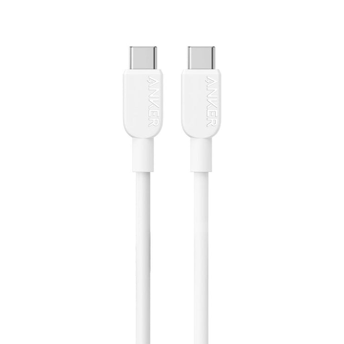 Anker Cable 310 USB-C To USB-C Cable (PVC/3 ft) - White/A81E1021