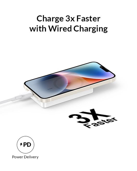 Anker 334  MagGo, MFi Certified, 10000mAh Wireless Charger - White/A1642