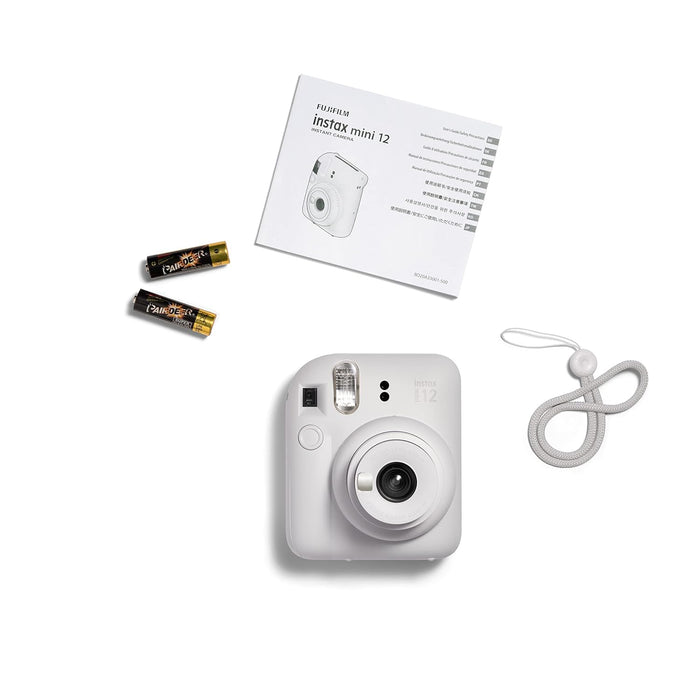 Fujifilm Instax Mini 12 Instant Standalone Camera- Clay White