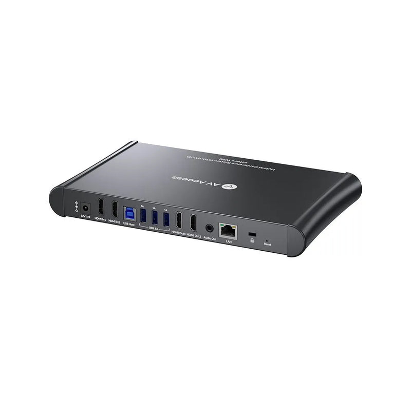 AV Access eShare W80 4K Wireless Conferencing & Presentation System – Dual HDMI In/Out, Dual-View, AirPlay/Miracast, Optional D20 BYOM