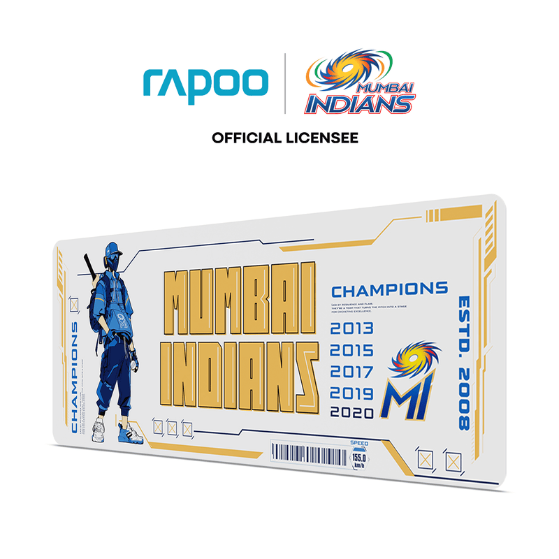 Rapoo V1L XL Gaming Mouse Pad – Mumbai Indians Edition