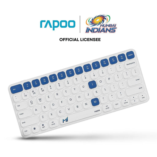 Rapoo E9050L Compact Wireless Keyboard – Mumbai Indians Edition