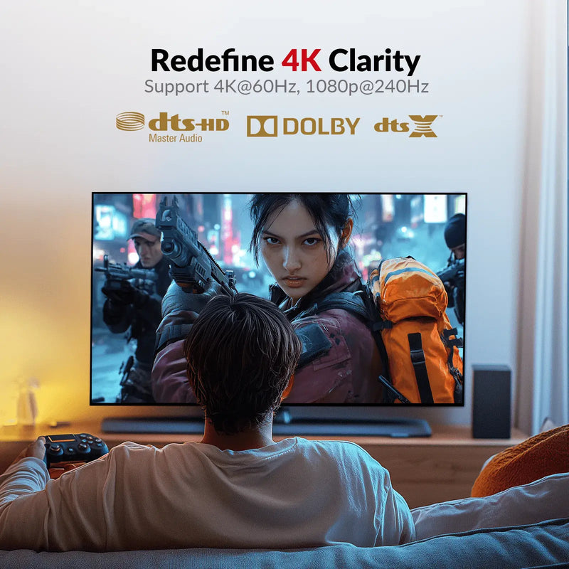 AV Access 4KEX100-DP-Pro 4K DisplayPort KVM Extender over HDBaseT 3.0, Uncompressed 4K@60Hz up to 100m/330ft, Zero Latency, 120/144/165/240Hz for Gaming AV Access
