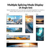 AV Access Versatile 2×4 4K HDMI & DP Video Wall Processor w/ Multiple Layouts, Cascaded up to 4×6, Bezel Correction, Wide-Screen Support (4KVW24)