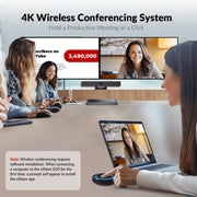 AV Access eShare W90 Wireless Presentation & BYOM Conferencing System with Dual HDMI, 4K60, Quad View & 65W USB-C PD