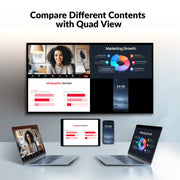 AV Access eShare W90 Wireless Presentation & BYOM Conferencing System with Dual HDMI, 4K60, Quad View & 65W USB-C PD