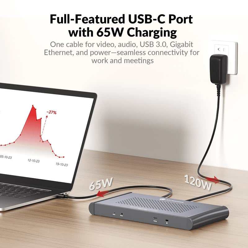 AV Access eShare W90 Wireless Presentation & BYOM Conferencing System with Dual HDMI, 4K60, Quad View & 65W USB-C PD