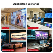 AV Access Versatile 1×4 4K HDMI Video Wall Processor with Advanced Bezel Correction, Wide-Screen Support, and Customizable Layouts