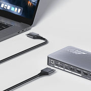 AV Access iDock M10 KVM Switch 10 In 1 Docking Station for MacBook and PC, Usb C, Dual 4K HDMI Displays, 1 Laptop + 1 Desktop Switching, High Refresh Rates, 100W Charging AV Access