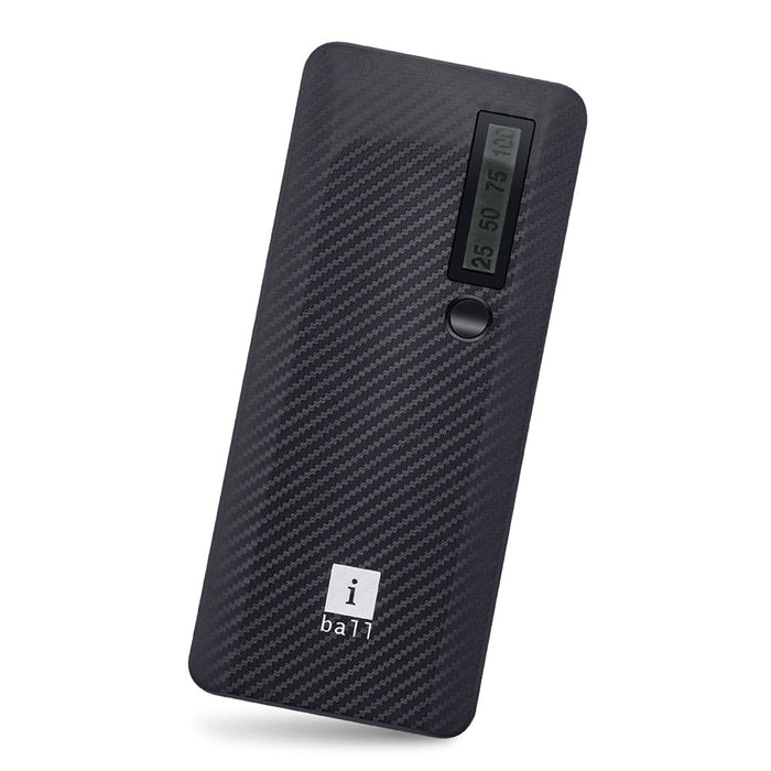 iBall 10000mAh Powerbank (IB-10000LI) Dual USB Output-Black