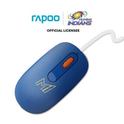 Rapoo N200 Wired Optical Mouse – Mumbai Indians Edition