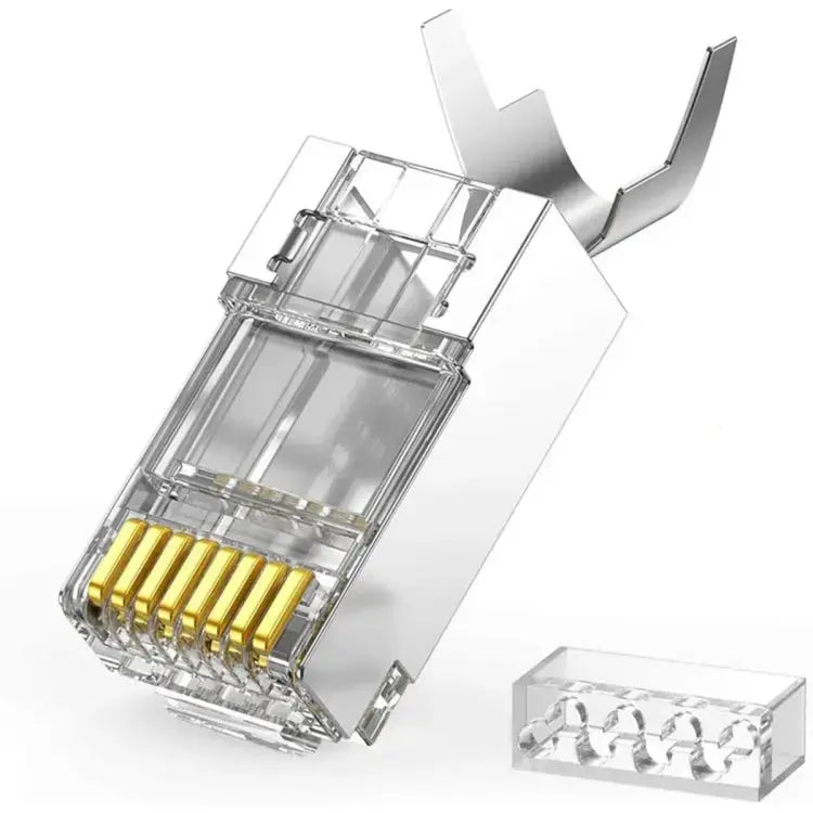 UGREEN Cat 7 Shielded Modular Plugs Gold Plated 50U Pack of 10 RJ45 Connectors High Speed Ethernet Cable Network (50634) Ugreen