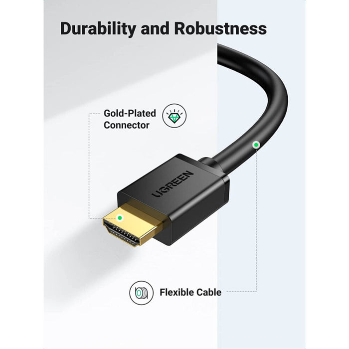 UGREEN 3m HDMI to DVI Cable Bi Directional DVI-D 24 1 Male to HDMI Male High Speed Adapter Cable 1080P Full HD Compatible for Raspberry Pi Roku Xbox One PS4 PS3 Graphics Card Nintendo Switch etc. (10136)