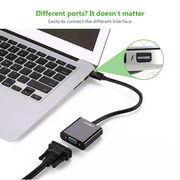 UGREEN Mini DisplayPort to VGA Adapter Thunderbolt Compatible Male to Female Converter Cable MacBook iMac Monitor Black (10437) Ugreen