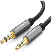 UGREEN 1M 3.5mm Male to Male Audio Cable 24K Gold Plated Aluminum Shell AUX Stereo Cable Car Headphone Speaker 10733 Ugreen