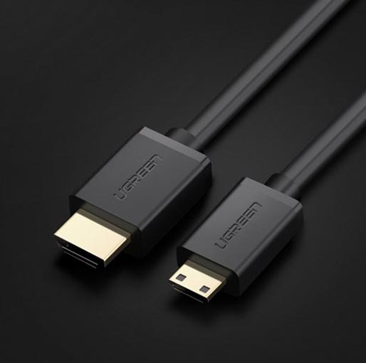 UGREEN 11167 Mini HDMI Male To HDMI Male Cable-1.5M(Black)