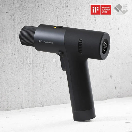 HOTO Cordless Brushless Electric Drill | 30 N·m Torque, 1400 RPM, USB-C Rechargeable, 18-Piece Bit Set – Home DIY, Wood & Metal Drilling Kit - Hoto India