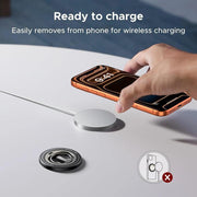 UGREEN LP945 65819 magnetic phone ring holder and stand ready to charge wirelessly