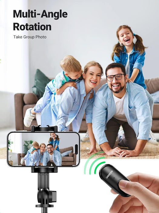 UGREEN Perche Selfie Bluetooth 3 in 1 Tripod Selfie Stick Extendable Monopod Adjustable with Detachable Wireless Remote Control Compatible with iPhone 14 13 12 Phones Cameras