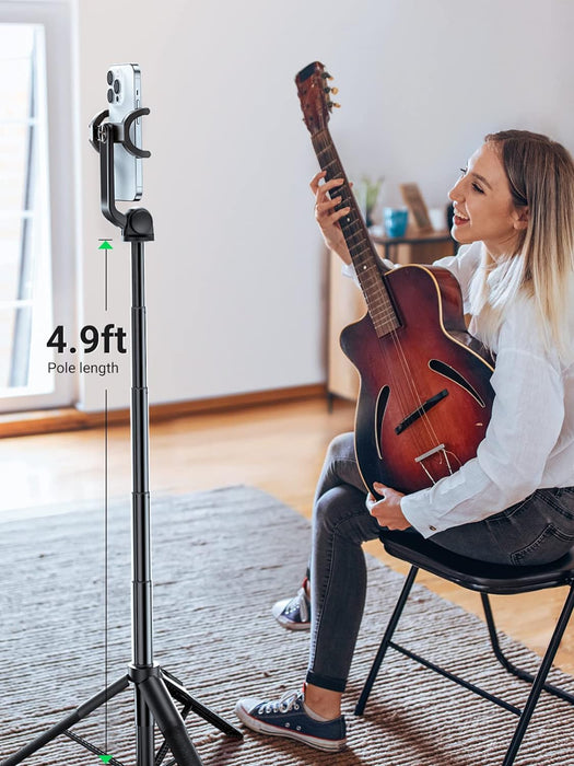 UGREEN Perche Selfie Bluetooth 3 in 1 Tripod Selfie Stick Extendable Monopod Adjustable with Detachable Wireless Remote Control Compatible with iPhone 14 13 12 Phones Cameras