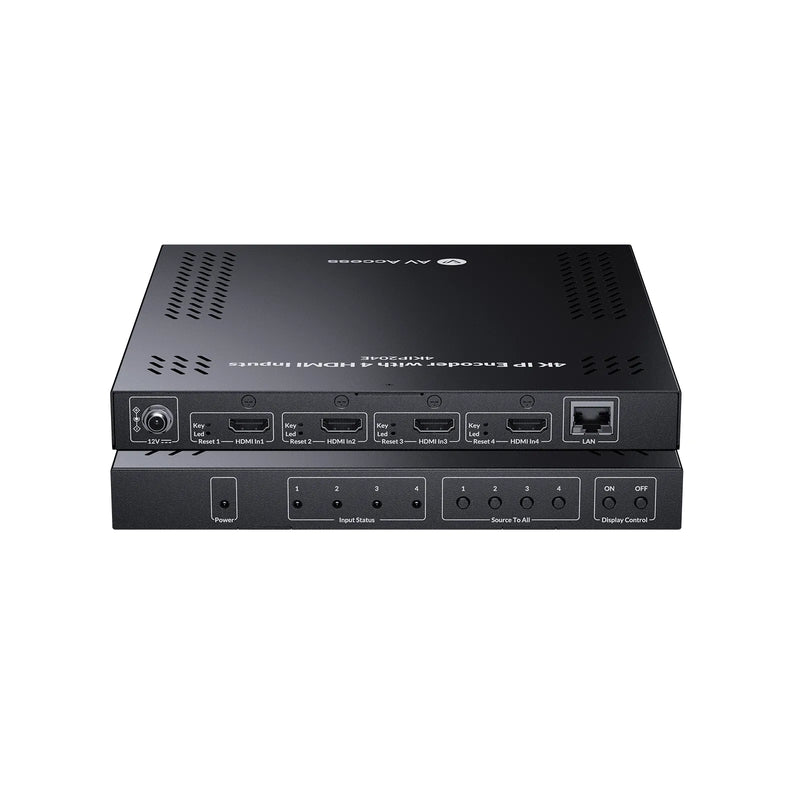 AV Access 4KIP204E 4-Input 4K AV over IP Encoder for HDMI Matrix & 8×8 Video Wall