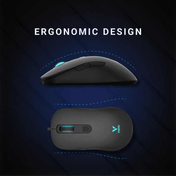 Rapoo V16 RGB Wired Optical Gaming Mouse