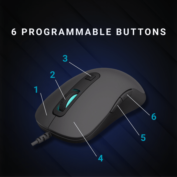 Rapoo V16 RGB Wired Optical Gaming Mouse