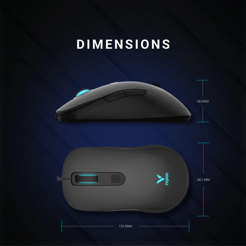 Rapoo V16 RGB Wired Optical Gaming Mouse