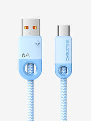 CABLETIME 6A USB-C braided cable connector view