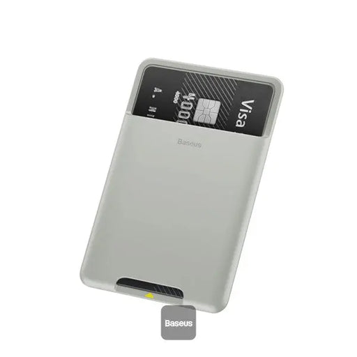 Baseus back stick silicone card bag French grey(ACKD-B0G) - TeckPot
