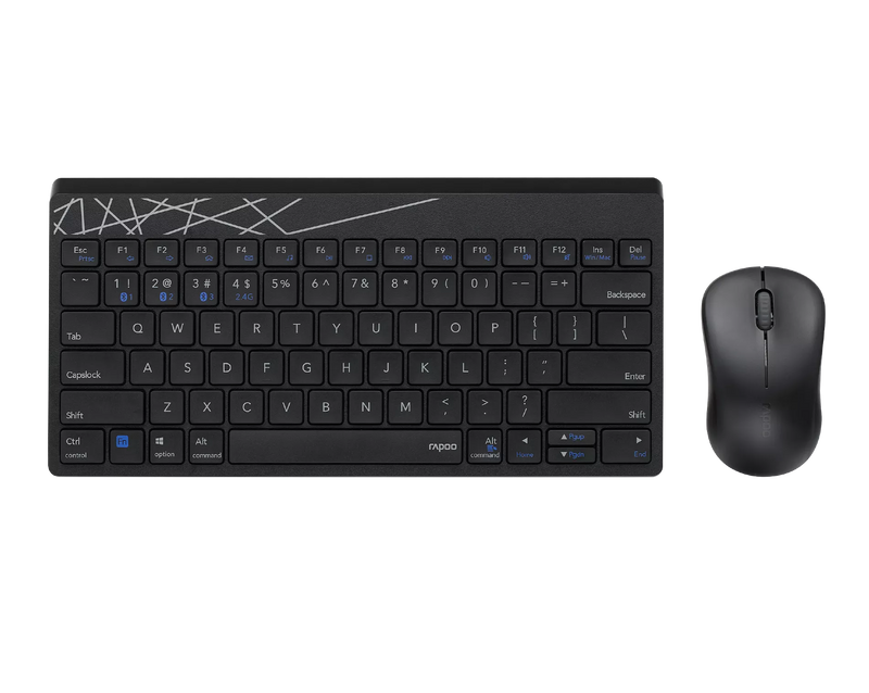 Rapoo 8000M Multi-mode Wireless Keyboard & Mouse Combo