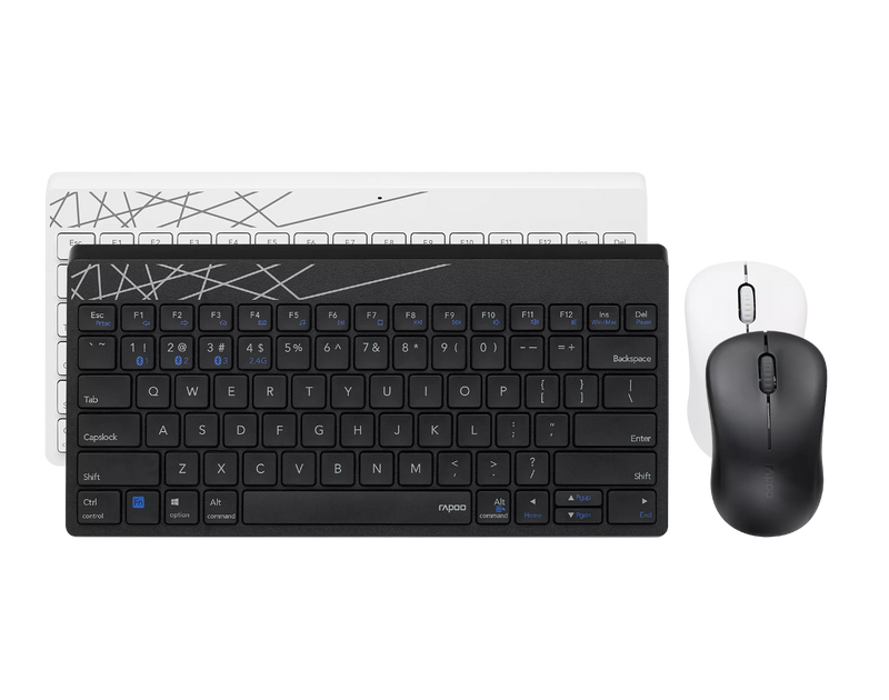 Rapoo 8000M Multi-mode Wireless Keyboard & Mouse Combo