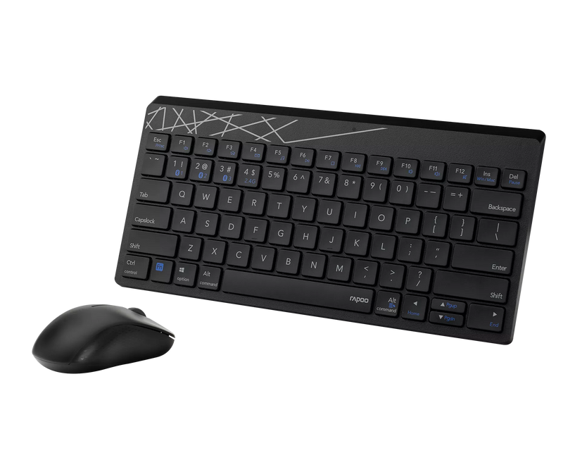 Rapoo 8000M Multi-mode Wireless Keyboard & Mouse Combo