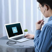 UGREEN 0.5M 3.5mm Audio Extension Cable Male to Female AUX Headphone Jack Extender Braided Car Laptop Smartphone 40672 Ugreen