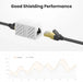 UGREEN RJ45 Ethernet Coupler Female to Female Cat5e Cat6 Cat7 10Gbps Compact Keystone Connector Nickel Plated (20311) Ugreen