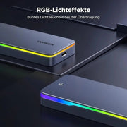 UGREEN M.2 NVMe SATA SSD Enclosure 20Gbps RGB USB C 3.2 Gen 2x2 M Key B+M 2280 MacBook M4 iPhone 16 Pro PS5 Switch (25665) Ugreen