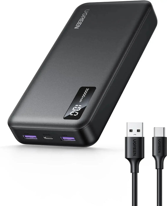 UGREEN 20000mAh Power Bank 20W PD QC 3.0 Two-Way Fast Charging Portable Charger iPhone Samsung Xiaomi OnePlus iPad (25683) Ugreen