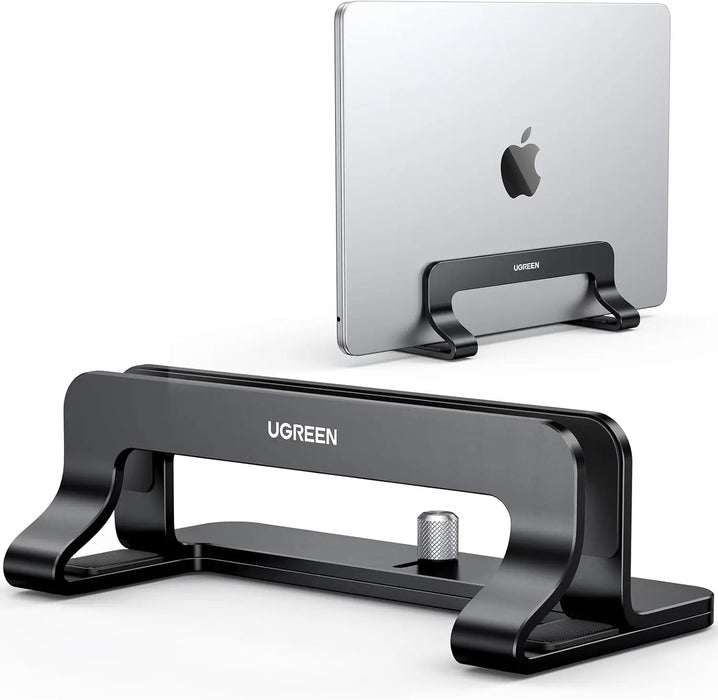 UGREEN Vertical Laptop Stand Adjustable Aluminum Dock MacBook Surface Chromebook 15.6 Inch Desktop Holder Space Saver (25706)