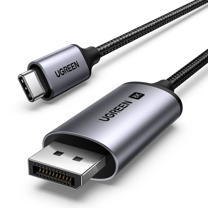 UGREEN USB C to DisplayPort Cable 3M 8K 60Hz 4K 240Hz Type-C Thunderbolt 4/3 DP 32.4Gbps iPhone 16 MacBook iPad (25839) Ugreen
